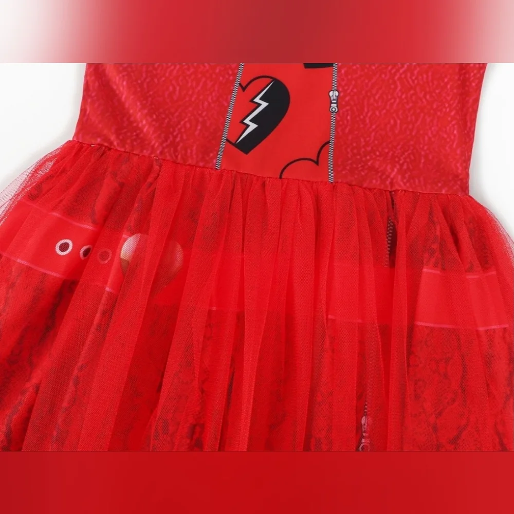Disney Descendant 4 The Rise of Red Princess Costume with Wig NWOT - Picture 5 of 8